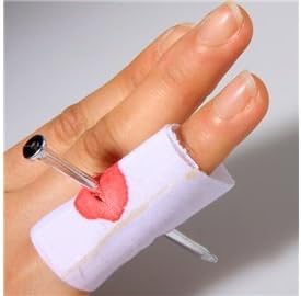 Finger Joke Gag Gift and Prank Trick (white) through the bloody four days