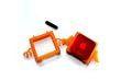 iPod Nano 6th Generation Angels & Demons Gel Silicon Case with Dust Plug - Orange (Also Compatible with 2011 iPod Nano)