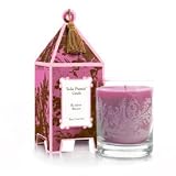 Pagoda Candle, Russian Peony Edition Limitee Seda France etched Jar