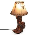 Western Cowboy Boot Table Desk Lamp Light Decor