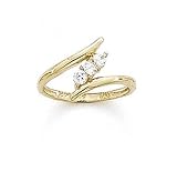 14k Bypass CZ Toe Ring - JewelryWeb