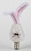Set of 2 Silicone Dipped Easter Bunny Light Bulbs for Easter and Spring Decorating for Electric Welcome Lights and Night Lights