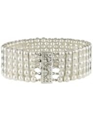 Sterling Silver 4.5-5mm 5str 7.5" Bracelet