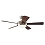 Hunter 21617 Palermo 52-Inch Energy Star Brushed-Nickel Ceiling Fan with 5 Maple/Cherry Blades