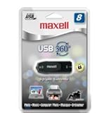 UPC 025215716478 product image for Maxell USB 360? 8 GB USB 2.0 Flash Drive 503202 (Black) | upcitemdb.com