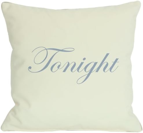 Bentin Home Decor Tonight or Not Tonight Reversible Pillow, 16 by 16-Inch