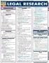 Legal Research Laminate Reference Chart (Quickstudy: Law)