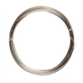 0.4mm Silver Plated Jewellery &amp; Hobby Wire - 15m : Pack of 10