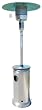Outdoor Stainless Steel Patio Heater w/ Wheel, Regulator and Cover