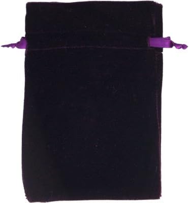 The New Age Source Unlined Velvet Bag 6X9 Purple Each