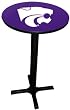 Kansas State Wildcats Pub Table with Black Commercial Base