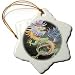 Chinese Dragon - chinese dragon, chinese mythology, dragoncreature, yang, chinese new year - 3 Inch Snowflake Porcelain Ornament