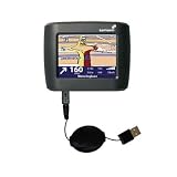 Retractable USB Cable for the TomTom One with Power Hot Sync and Charge capabilities - Gomadic Brand w/ TipExchange Technology