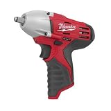 Bare-Tool Milwaukee 2451-20 M12 12-Volt 3/8-Inch Cordless Square Drive Impact Wrench with Ring - (Tool Only, No Battery)