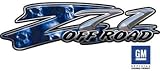 Chevy Z71 Skull Blue Truck & SUV Offroad Decals
