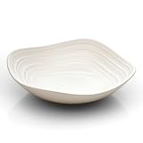 Mikasa Swirl Square 6-1/2-Inch Fruit Bowl, White