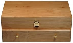 Poker Chip Sold Wood Case with Sliding Drawers (Chips NOT INCLUDED) - Holds 500 Poker Chips