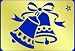 American Traditional Brass Template Christmas / Wedding BELLS For Scrapbooking, Card Making & Craft Projects