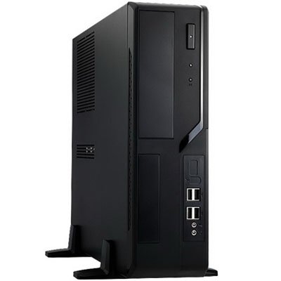 In Win IW-BL647.300TBL Black MicroATX Slim Desktop with 300w Power Supply Computer Case