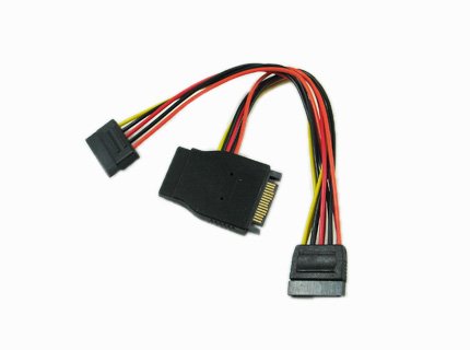 8 inch SATA 15pin male to three SATA 15pin female Y Splitter cable
