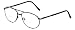 Calabria 1110CB Metal Aviator Bi-Focal Reading Glasses in Gun +1.25