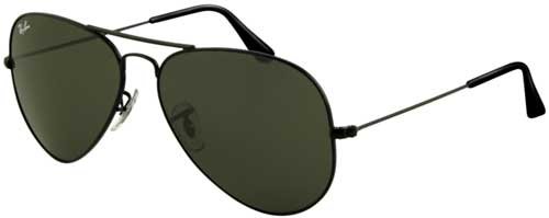 Ray-Ban Aviator Large Metal Sunglasses - Black Grey - Polarized product image