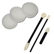 Kustom Body Art Face Paint Applicator Kit, 3 Wedge Sponges & 3 Assorted Foam Tip Brushes
