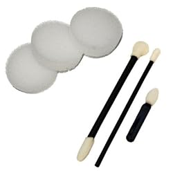 Kustom Body Art Face Paint Applicator Kit, 3 Wedge Sponges & 3 Assorted Foam Tip Brushes