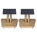 Speaker Stands Set of 2 (Black) (8H x 11W x 10D)