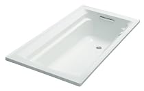 KOHLER K-1124-G-0 Archer 6-Foot BubbleMassage Bath, White