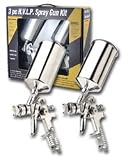 Titan 19100 3 Piece HVLP Spray Gun Kit (1.4mm & 1.7mm Needle Nozzle Set)