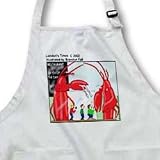 Lobster Choices - Medium Length Apron With Pouch Pockets 22w X 24l
