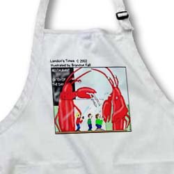 Lobster Choices - Waist Apron With Pockets