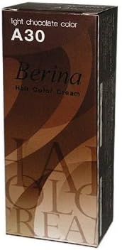 Berina Hair Professional Permanent Color 'A30' (Light Chocolate) by Noomnote