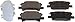 Beck Arnley 089-1741 OE Brake Pad