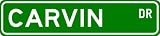 CARVIN Street Sign ~ Personalized Family Lastname Sign ~ Gameroom, Basement, Garage Sign Novelty** METAL ALUMINUM