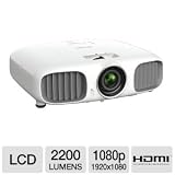 Epson PowerLite Home Cinema 3010, Full HD 1080p, 2D and 3D Home Theater Projector with Integrated Speakers (V11H421020)