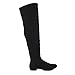 Bamboo Tiara-45 Women's Low Heel Back Zipper Over The Knee Riding Boots