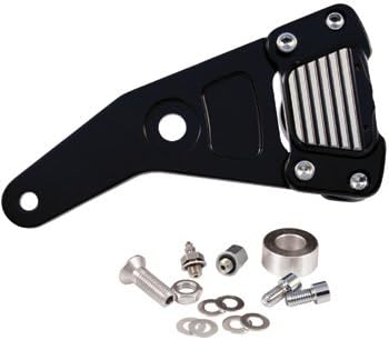 Black Caliper Kit Fits Big Twin 4 speed 1973/1980 with 10" Rotor &amp; Banana Bracket-by-GMA by BDL