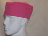 CHEFSKIN HOT PINK BEANIE PILL HAT POLYCOTTON ELASTIC BAND COOL NEW. ONE SIZE FITS MOST.