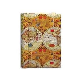 Pioneer Bi-Directional Spiral Bound Photo Album, Le Memo Pocket Photo Album, Designer Covers, Holds 300 4x6 Photos, 3 Per Page, Color Design: Ancient World Map.