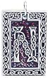 Celtic Letter "N" Pewter Pendant Necklace