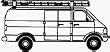 600LB WHITE VAN RACK (Werner VR101-W)