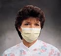 Kimberly Clark #47117 Yellow Face Mask- W/Earloops 50ct - 50 ct - FAST SHIPPING
