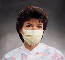 Kimberly Clark #47117 Yellow Face Mask- W/Earloops 50ct - 50 ct - FAST SHIPPING