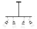 102456s - Nulco 1024s Industrial Age 4 Light Pendant Stem in Satin Alu