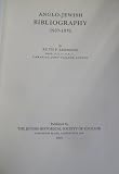Anglo-Jewish bibliography, 1937-1970