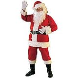 Economy Flannel Santa Suit Adult Costume