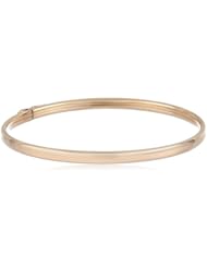 Girls 14k Gold or White Gold Childrens Polished Bypass Bracelet, 1.75"