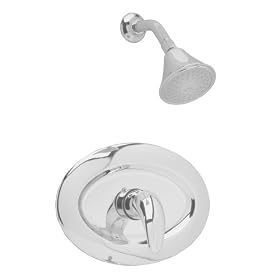 American Standard T385.521.295 Reliant 3 Shower Only Trim Kit with Easy Clean Showerhead, Shower Arm and Flange, Satin Nickel